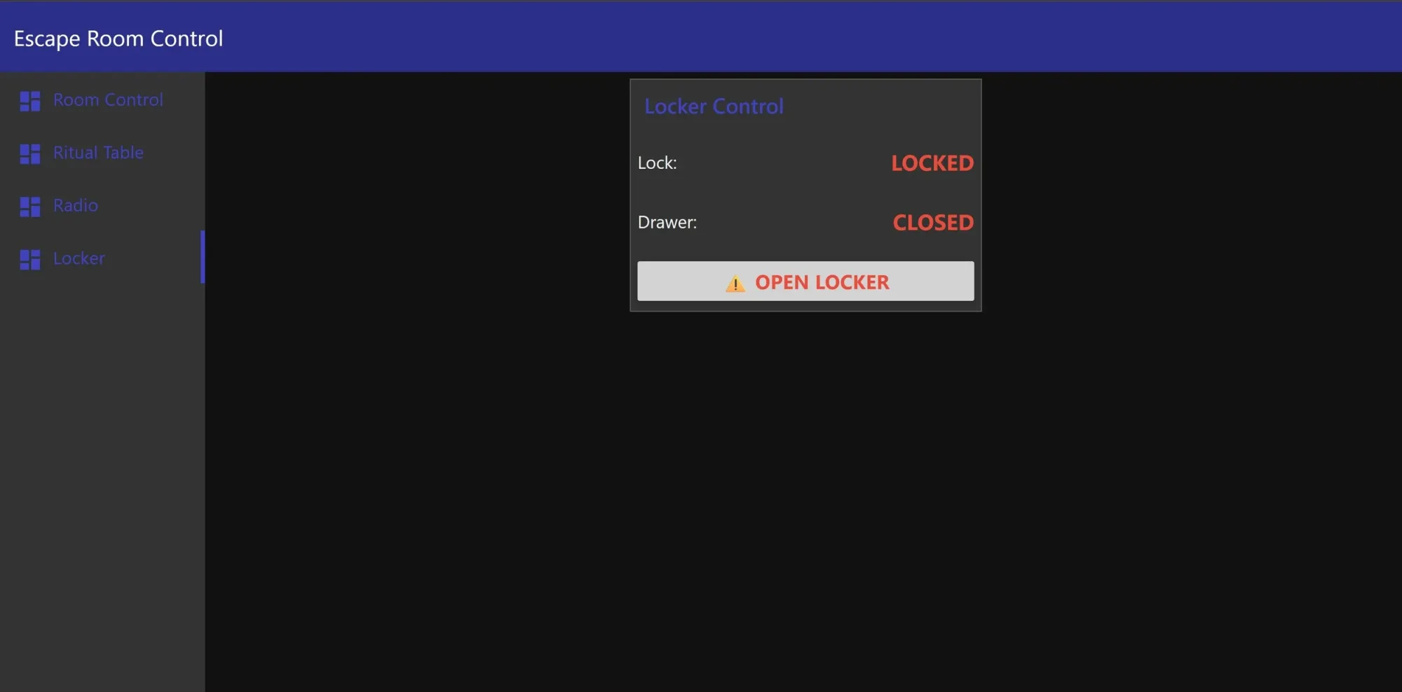 lock and drawer reported separately